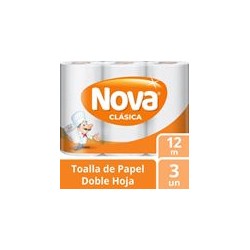 TOALLA DE PAPEL NOVA 12MTS